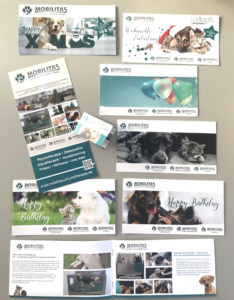 Flyer verschiedene Flyer für ein Tier-Physio-Praxis