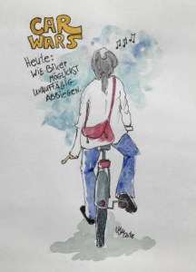 CarWars - eine Serie der llustratorin und Zeichnerin Monika Moche