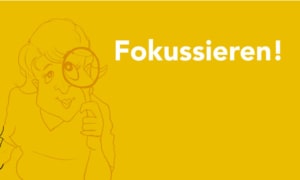 Bei der Flyer-Gestaltung fokussieren, um den Lesegewohnheiten entgegen zu kommen.