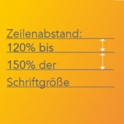 Text gestalten: Zeilenabstand