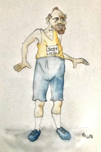 Zeichnung Läufer