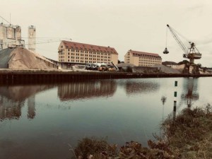 der leise Speicher Osnabrück, Blick vom Kanal.