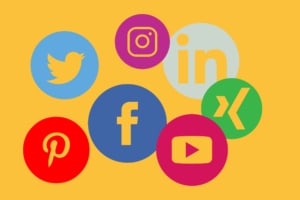 Icons der Social-Media-Plattformen