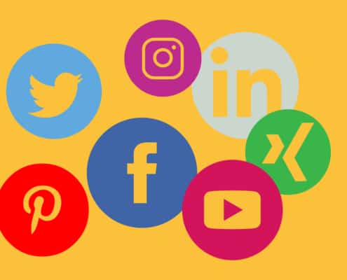 Icons der Social-Media-Plattformen