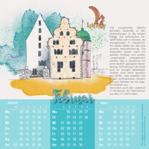 Kalenderillustration Osnabrück
