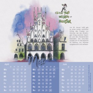 Kalenderillustration Münster