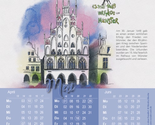 Kalenderillustration Münster