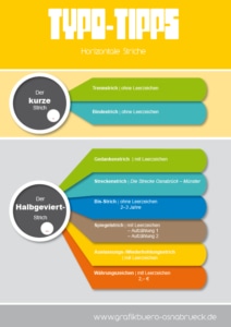 infografik zu horizontalen Strichen